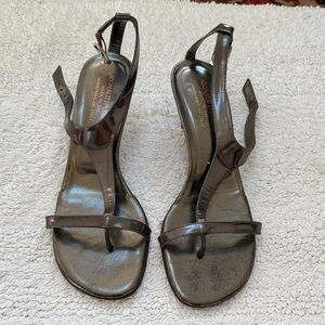 Donald J. Pliner Metallic Black Sandals